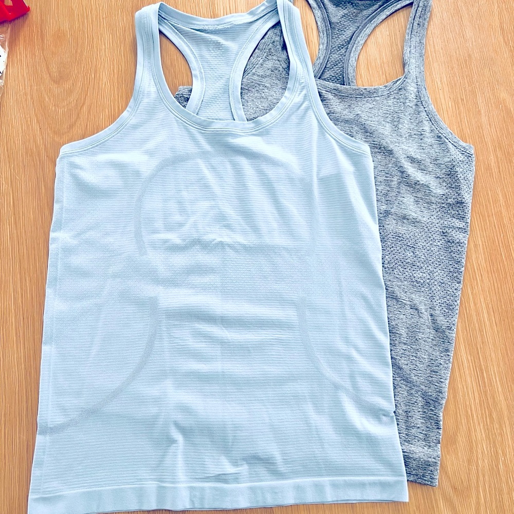 COPY - Lululemon Swiftly Tech Racerback tank tops, size 8 fitted.